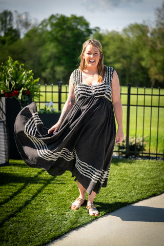 The Sunday Breeze Midi Dress - Buttercup Lynne Boutique