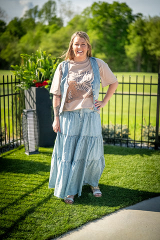 Oli & Hali Maxi Tiered Skirt