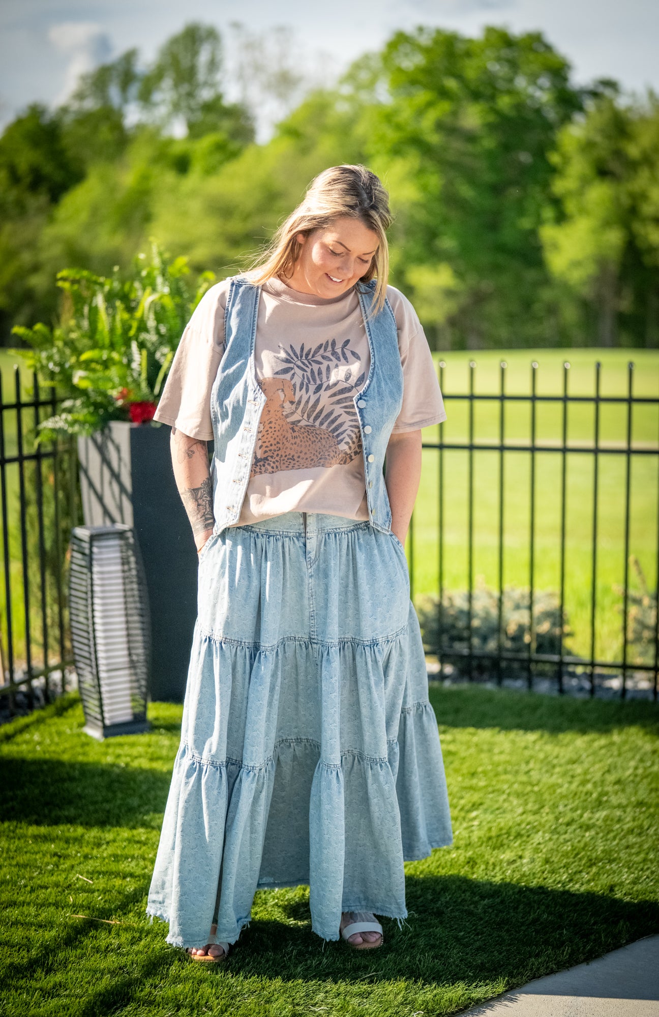 Oli & Hali Maxi Tiered Skirt