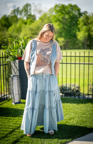 Oli & Hali Maxi Tiered Skirt
