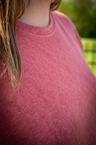 Soft Serve Slub Knit Tee - Buttercup Lynne Boutique