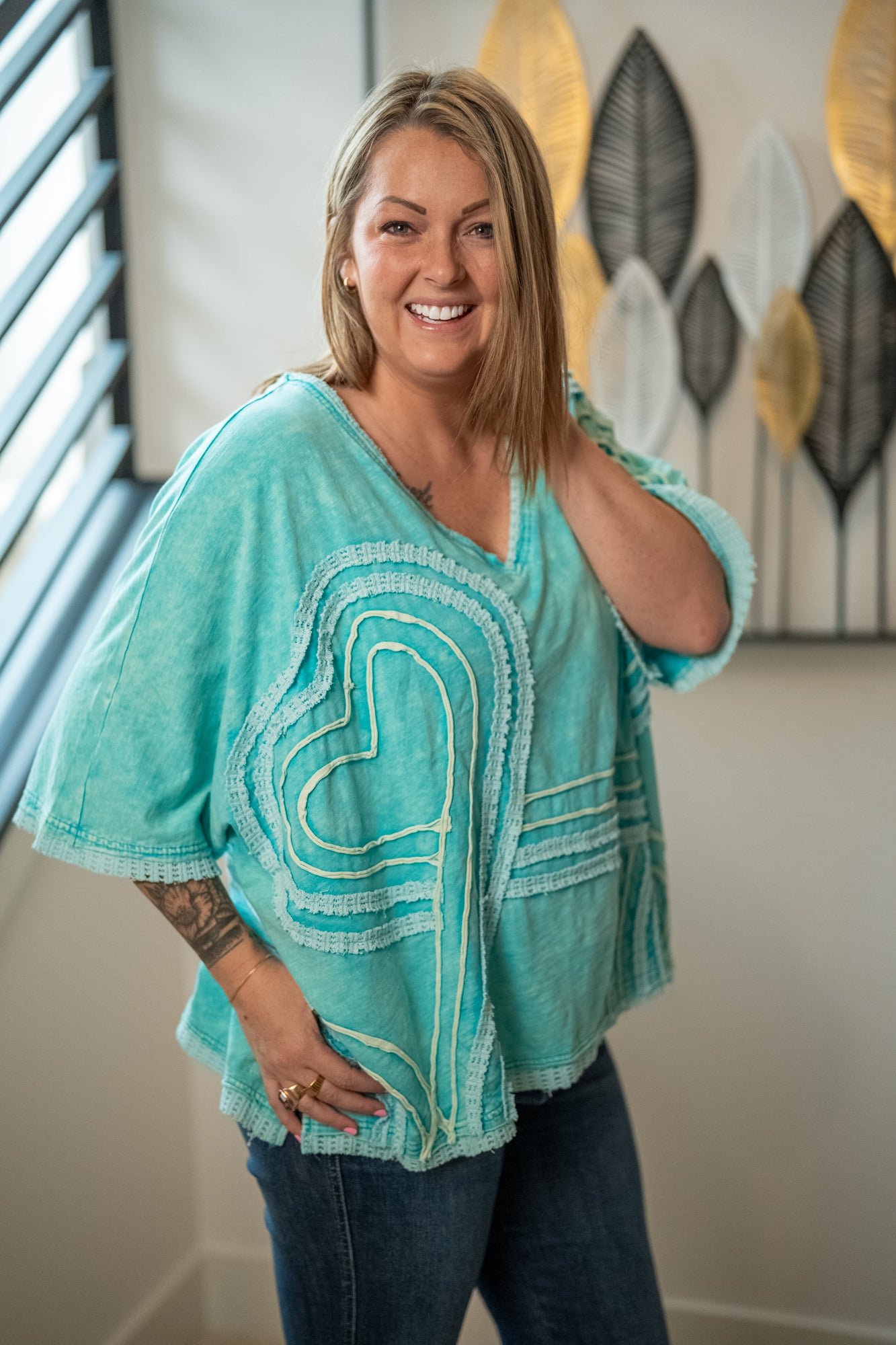 Connective Hearts Top - Buttercup Lynne Boutique
