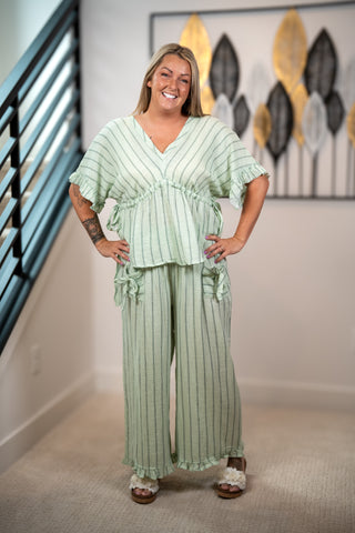 Coastal Breeze Gauze Tie Top Easel