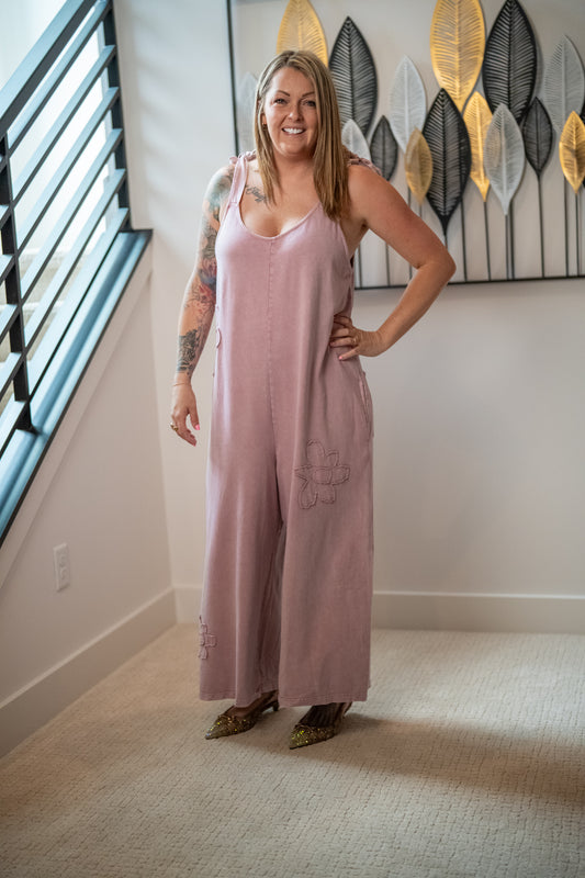 Best Day Ever Flower Patch Jumpsuit - Buttercup Lynne Boutique