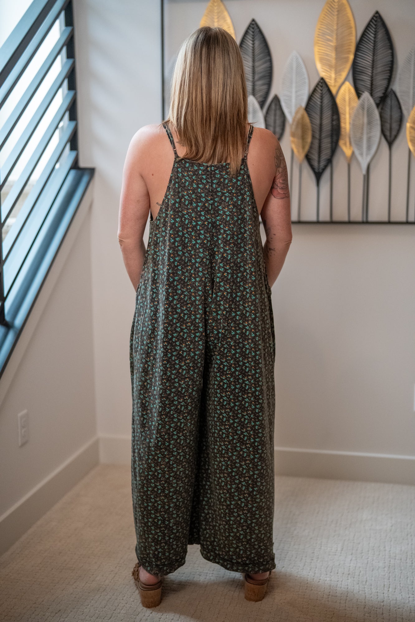 Floral Days Cotton Jersey Jumpsuit - Buttercup Lynne Boutique