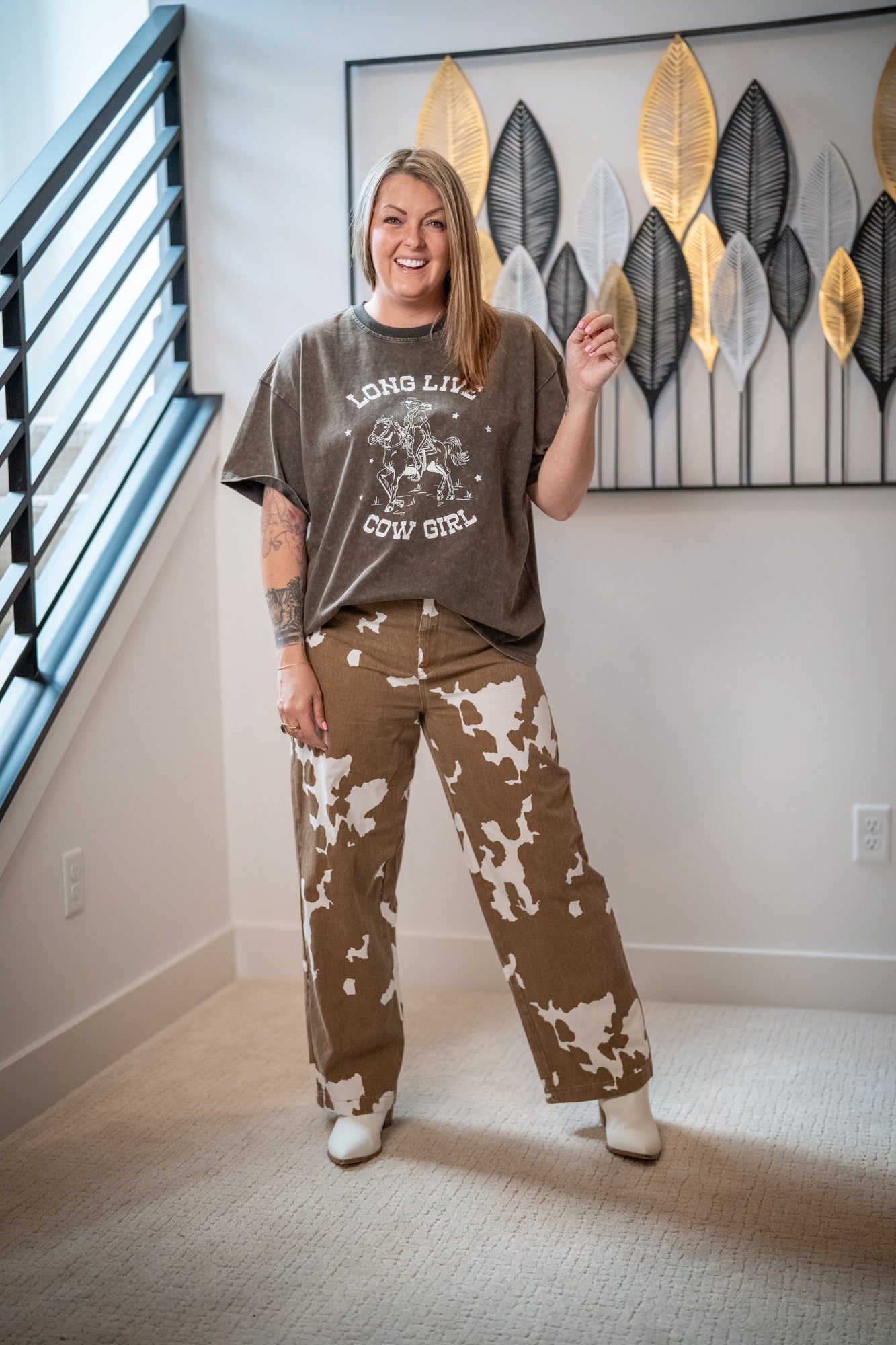 Long Live Cow Girl Tee - Buttercup Lynne Boutique
