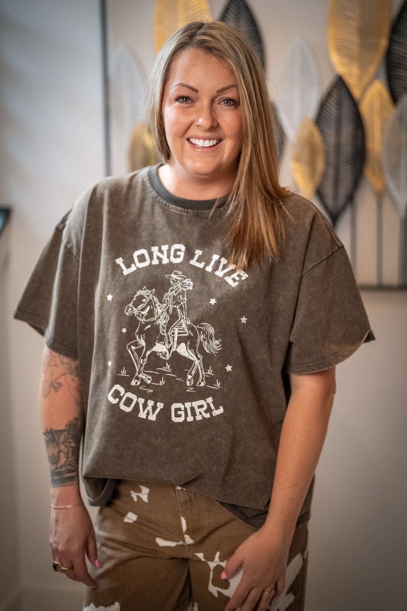 Long Live Cow Girl Tee - Buttercup Lynne Boutique