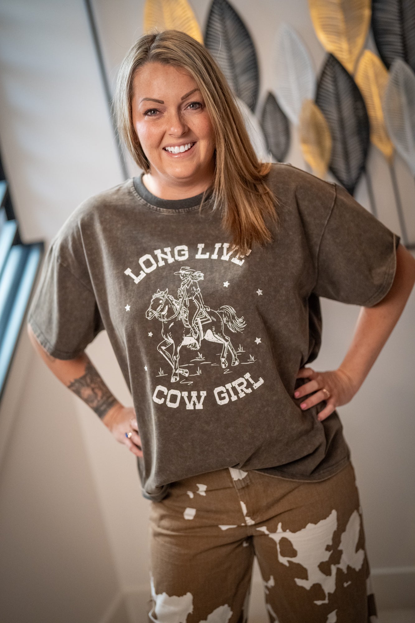 Long Live Cow Girl Tee - Buttercup Lynne Boutique