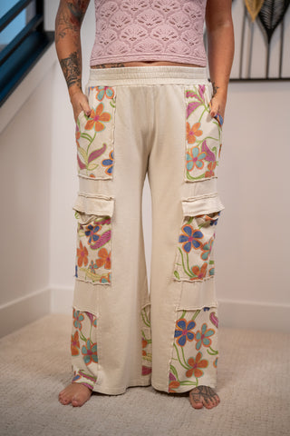 Wildflower Terry Lounge Pants by Easel