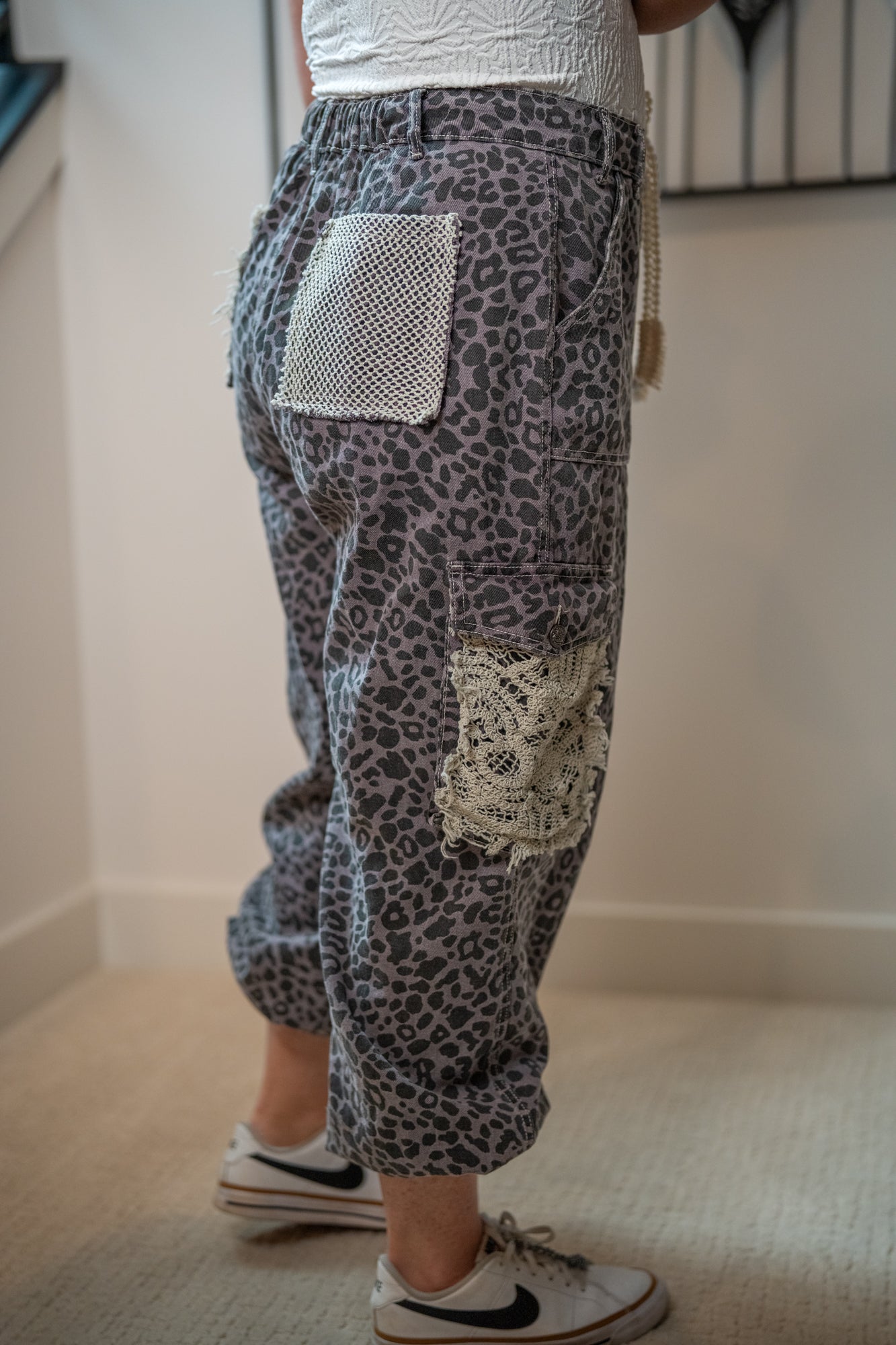 POL Leopard Print Pants