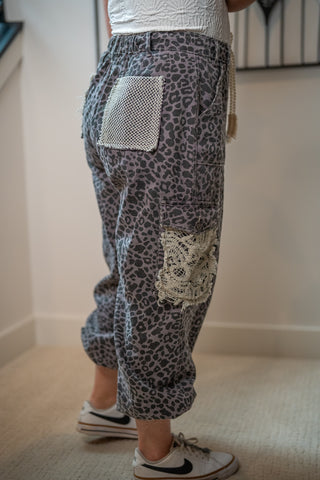 POL Leopard Print Pants