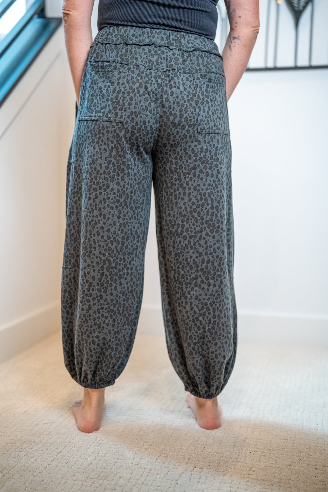 Easel Animal Print Joggers - Buttercup Lynne Boutique