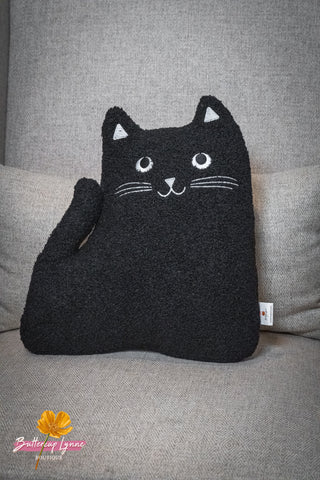 Midnight Mischief Cat Pillow - Buttercup Lynne Boutique