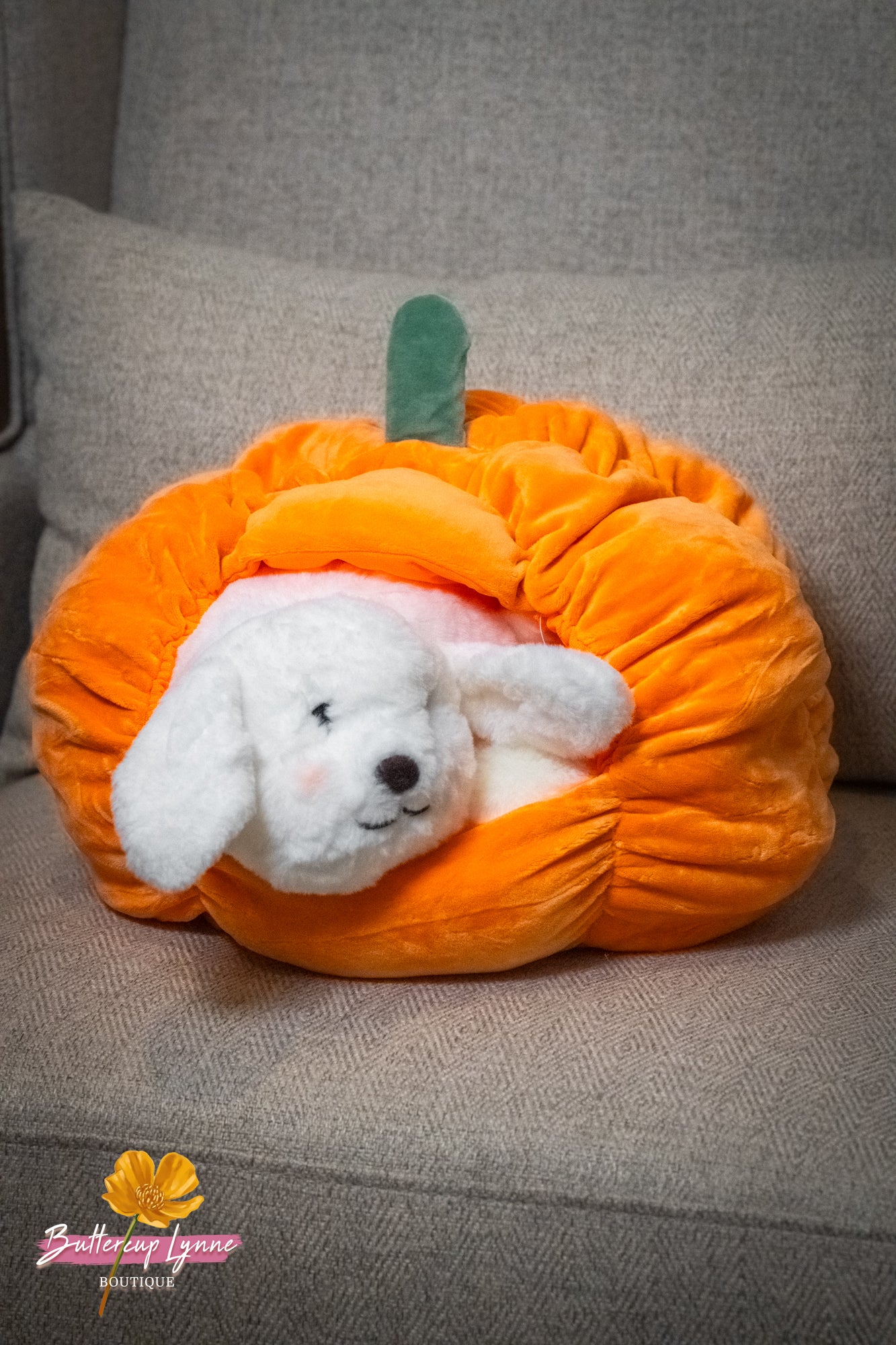 Pumpkin Kisses Pup Pillow - Buttercup Lynne Boutique