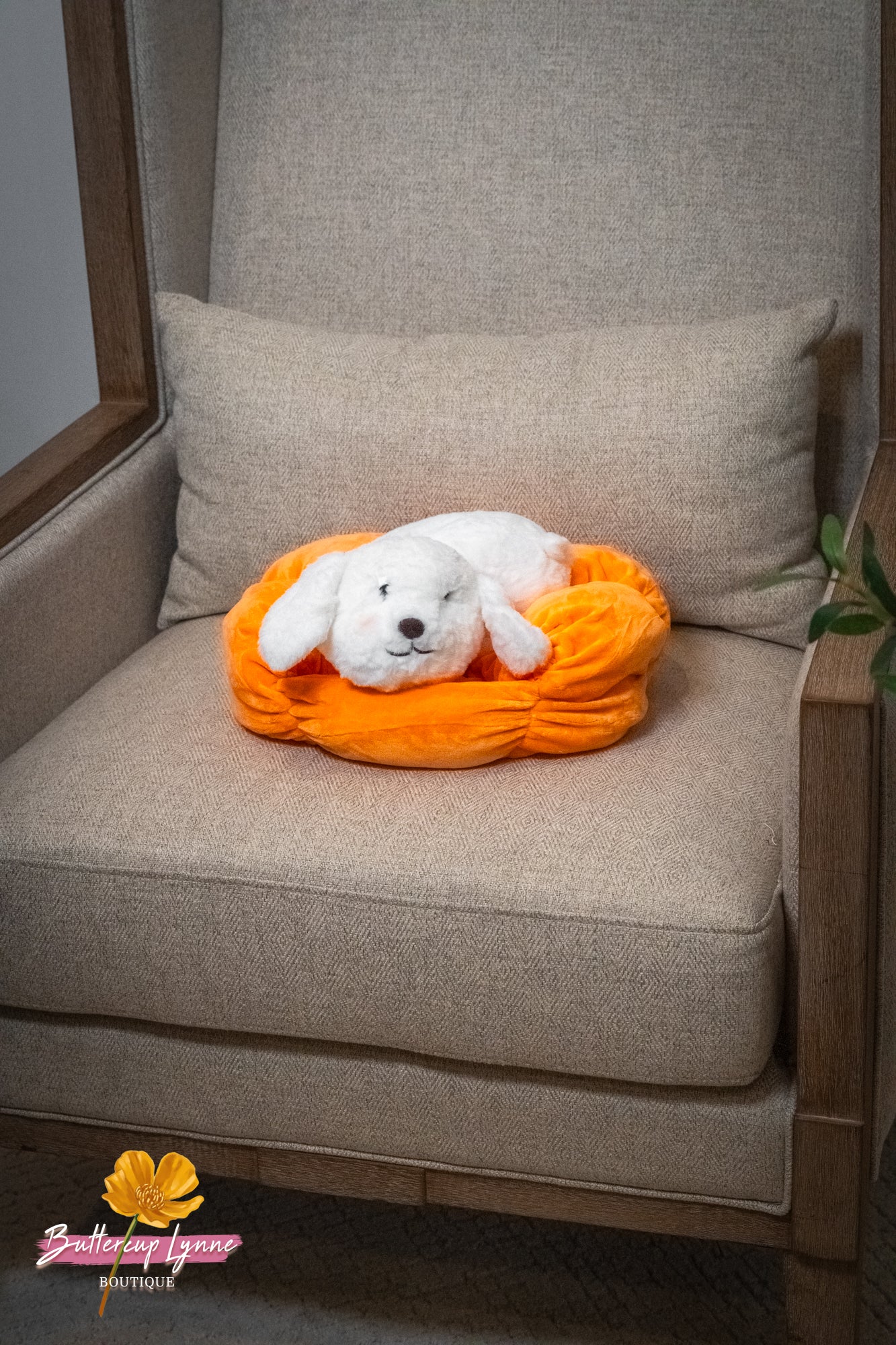 Pumpkin Kisses Pup Pillow - Buttercup Lynne Boutique