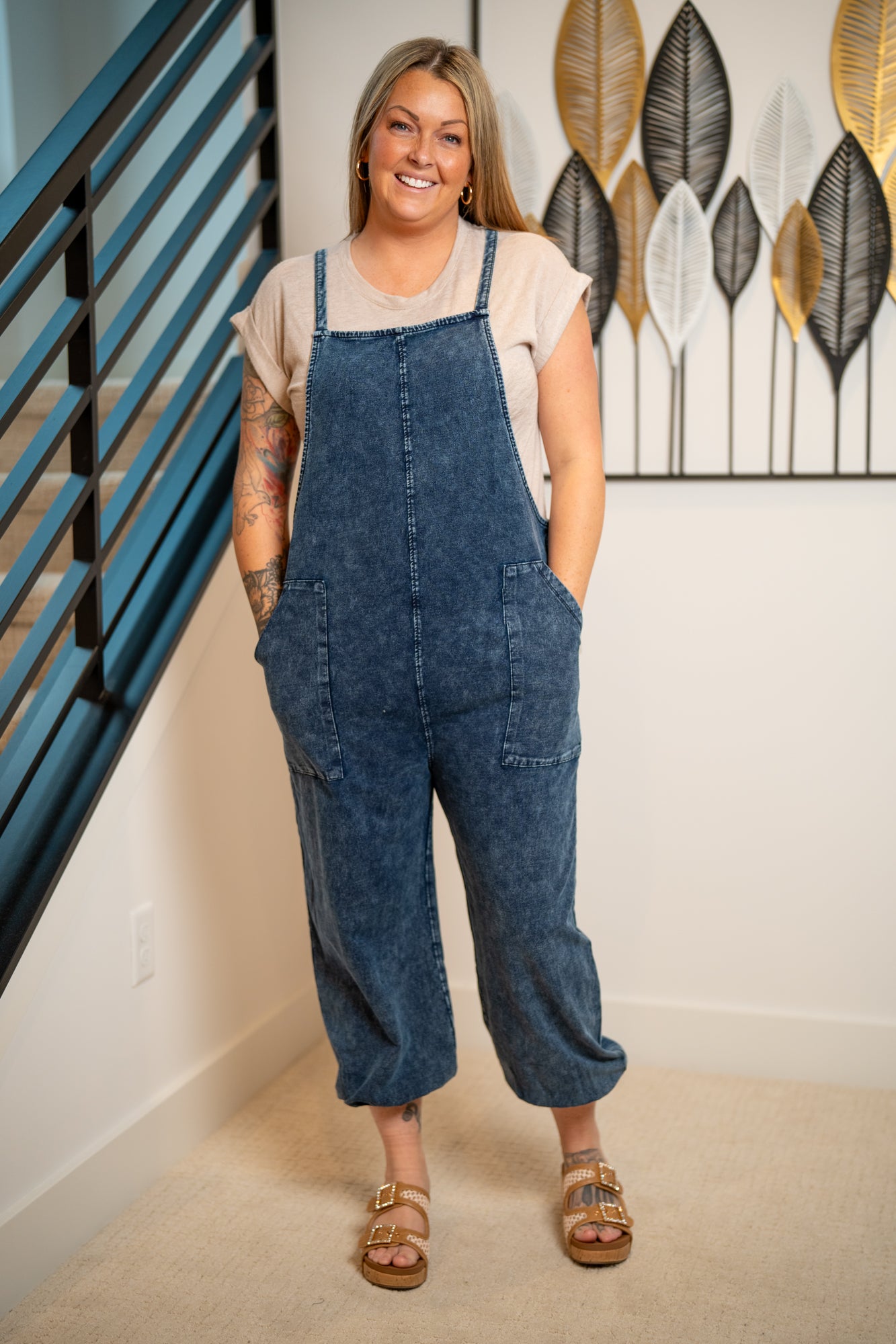 mono b - Cinch & Slouch Cotton Overalls