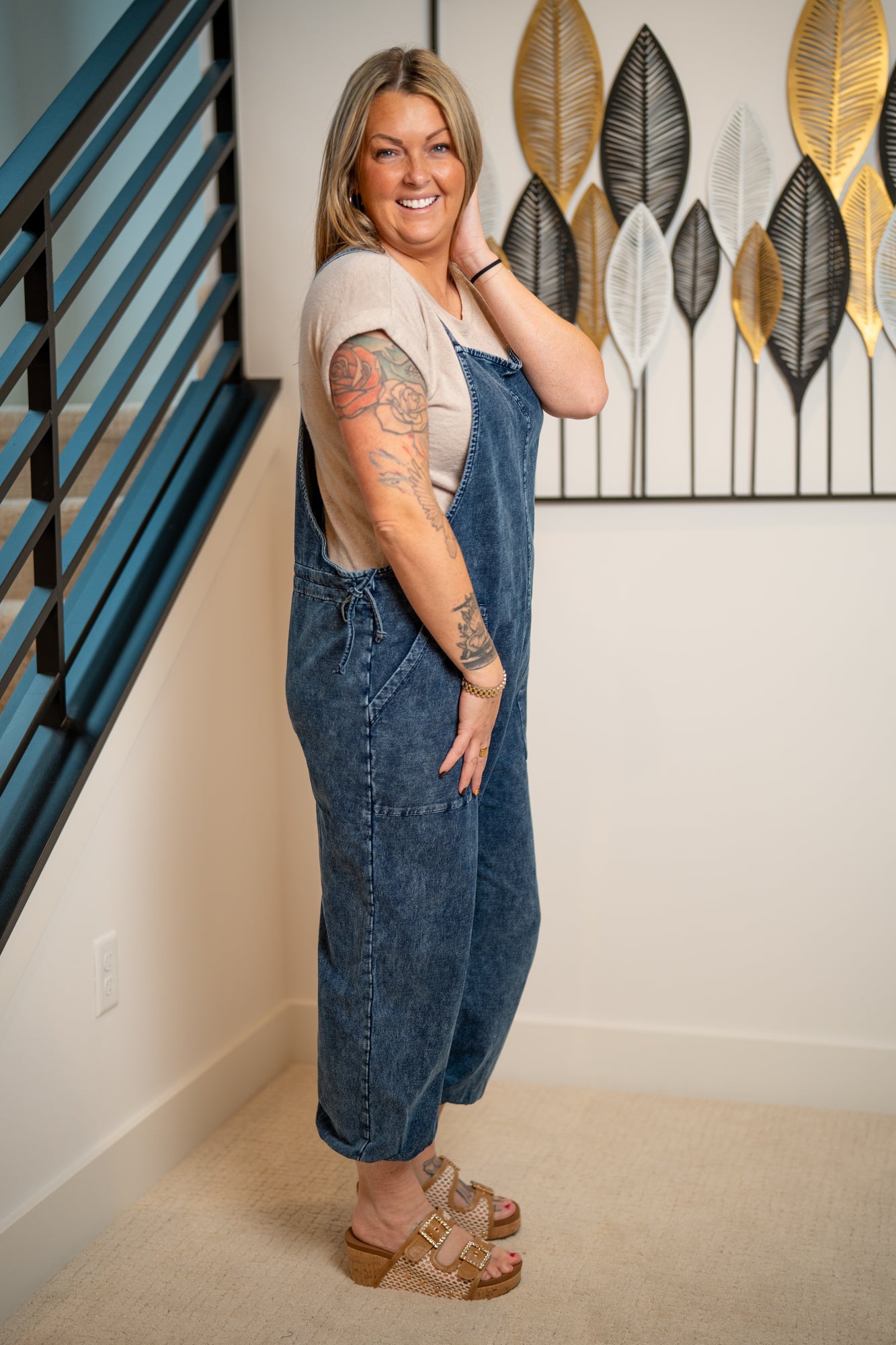 mono b - Cinch & Slouch Cotton Overalls