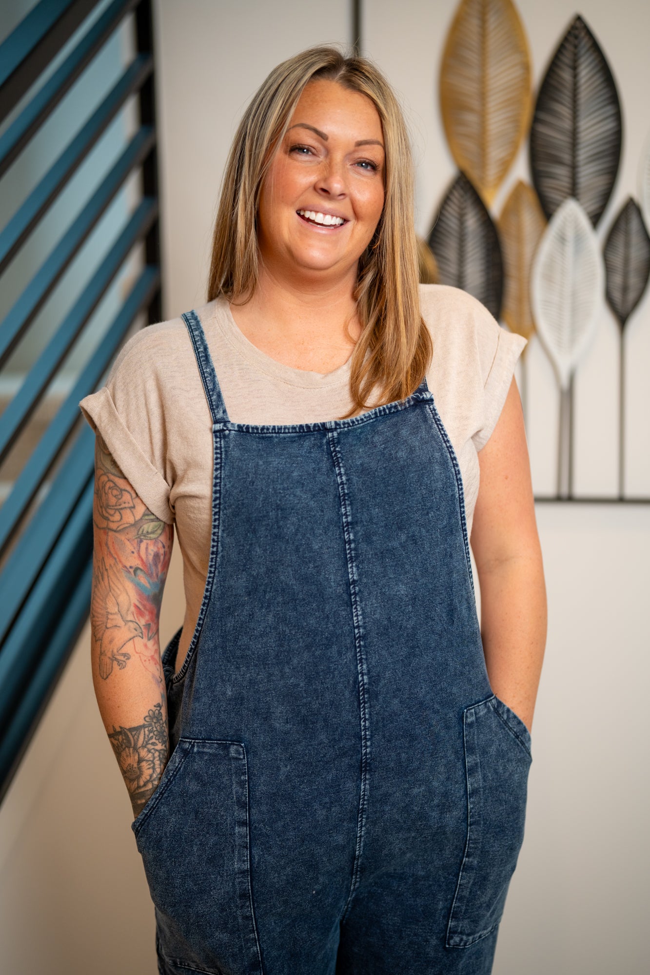 mono b - Cinch & Slouch Cotton Overalls