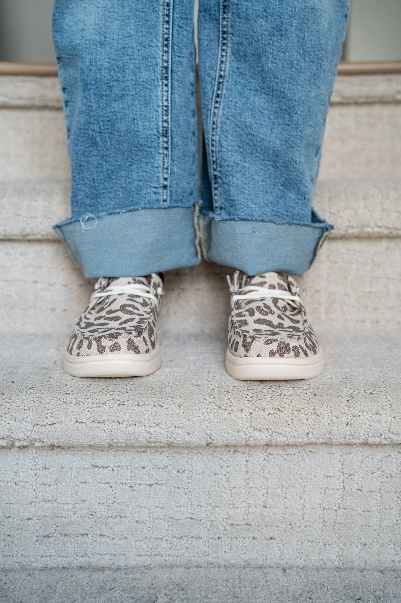 Corkys Kayak 2 - Tan Metallic Leopard - Buttercup Lynne Boutique