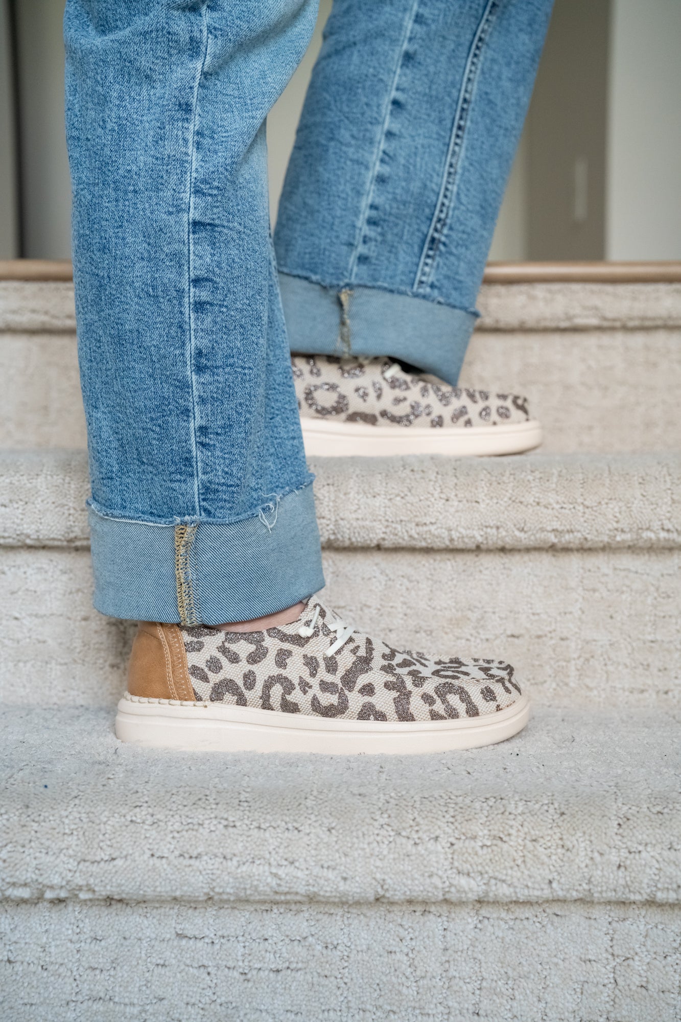 Corkys Kayak 2 - Tan Metallic Leopard - Buttercup Lynne Boutique