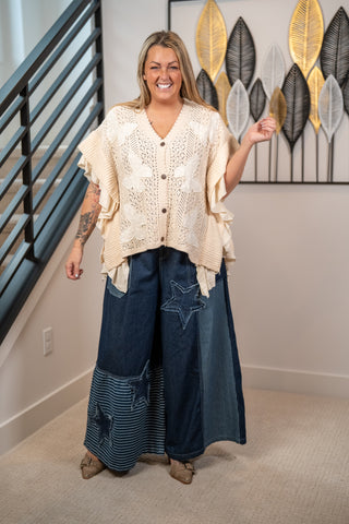 Butterfly Ruffle Lace Cardigan Mello