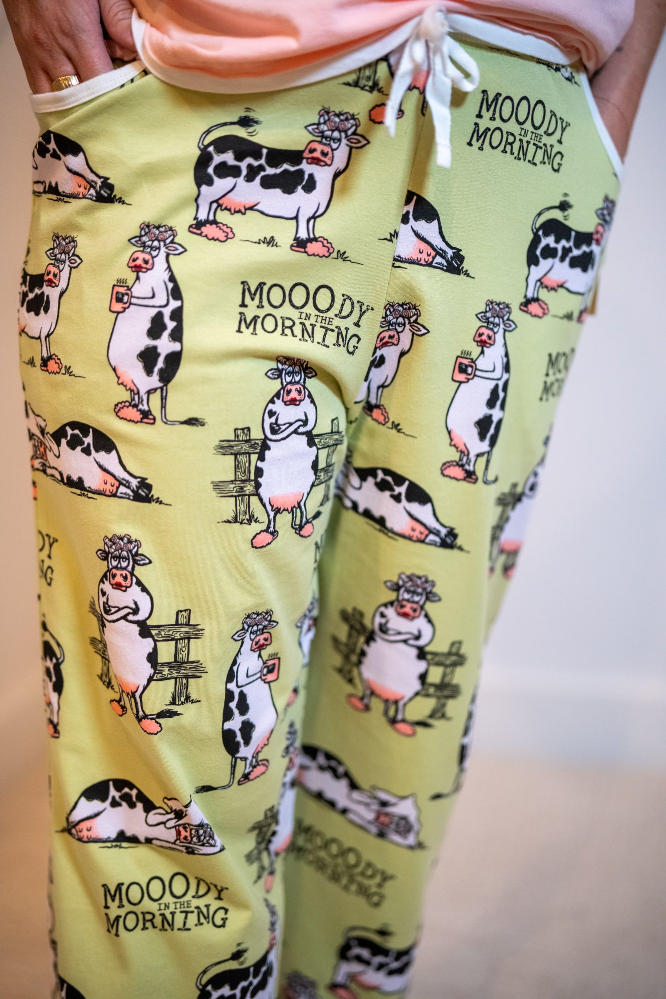 Lazy One Moody in Morning Green PJ Pant Set