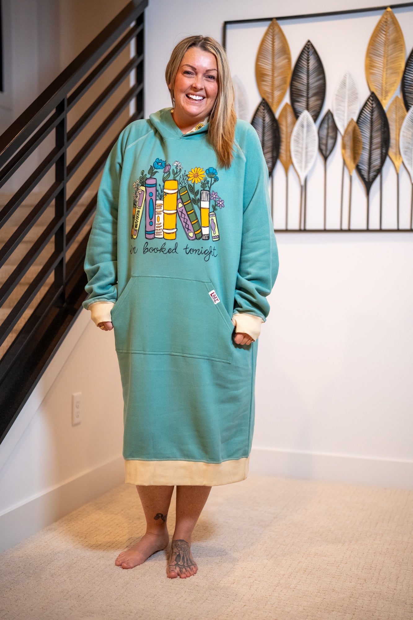 Booked Tonight Sleep Hoodie – Cozy Reading Hoodie by Lazy One