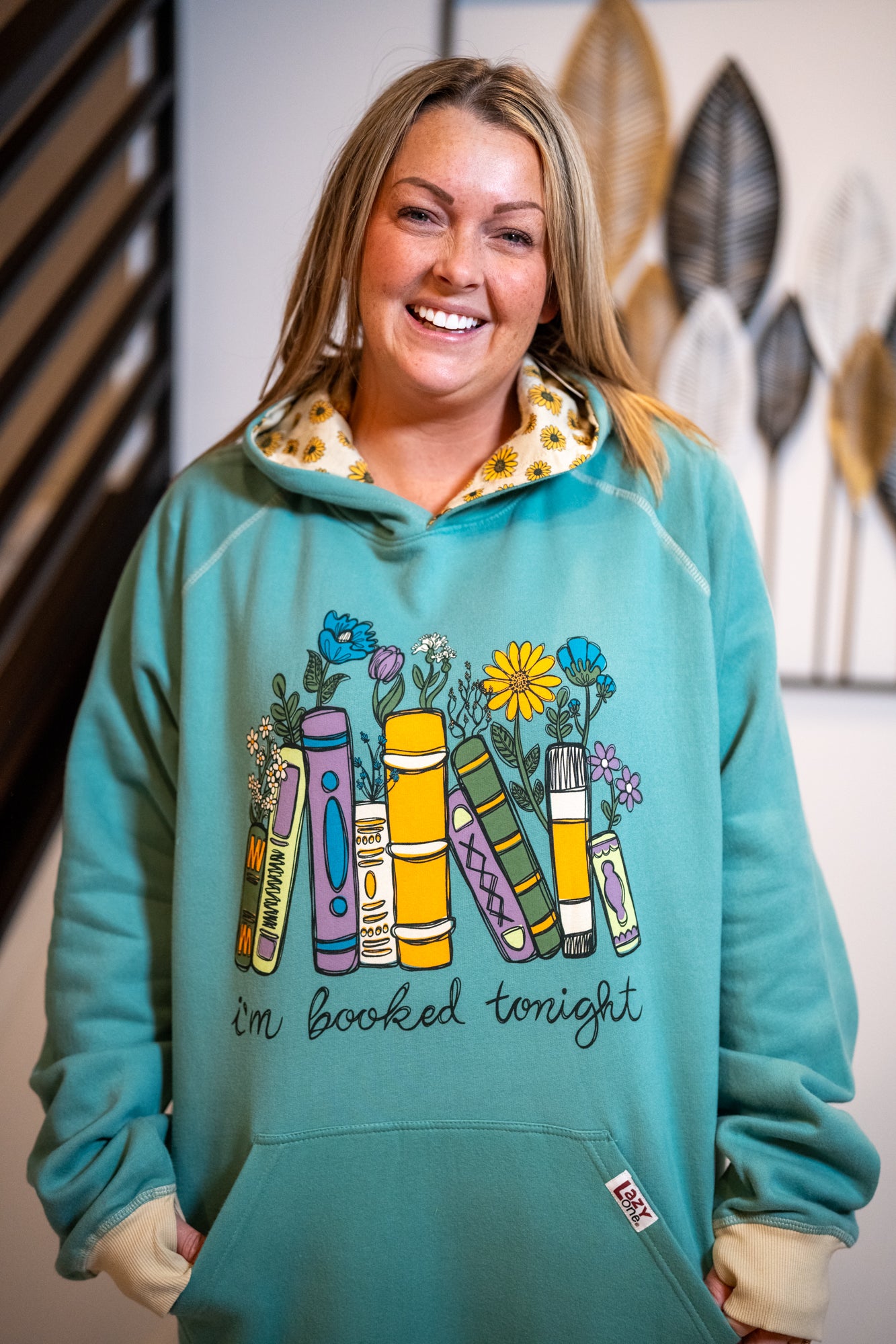 Booked Tonight Sleep Hoodie – Cozy Reading Hoodie by Lazy One