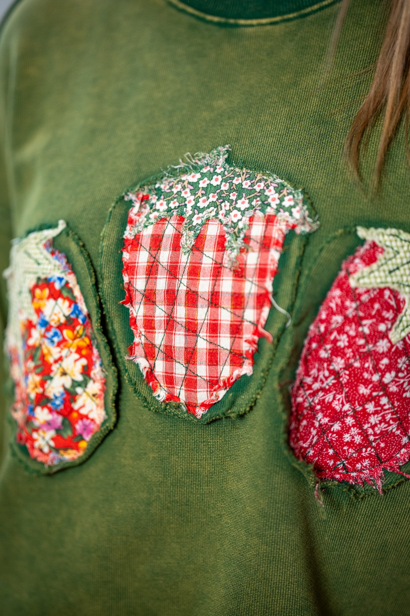 Easel Fruit Patch Terry Pullover