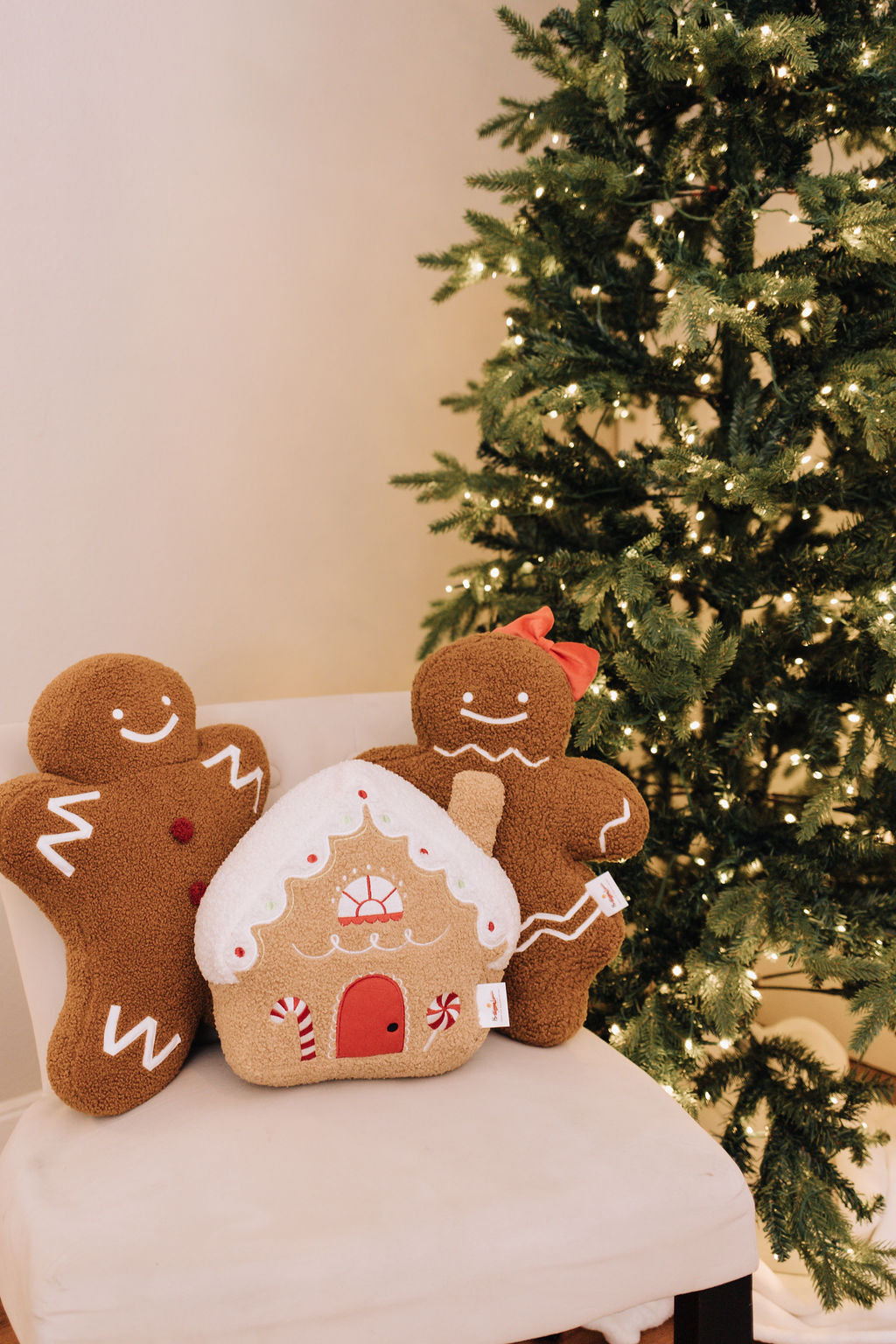 Gingerbread Boy Sherpa Pillow