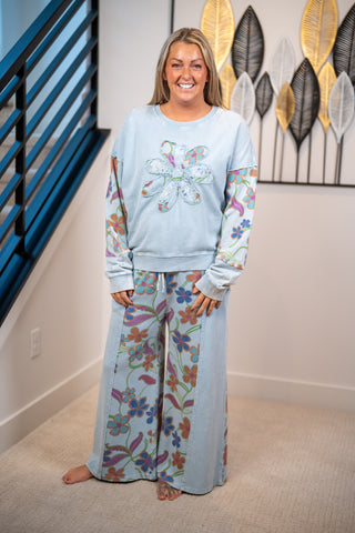 Boho Bloom Lounge Top by Easel