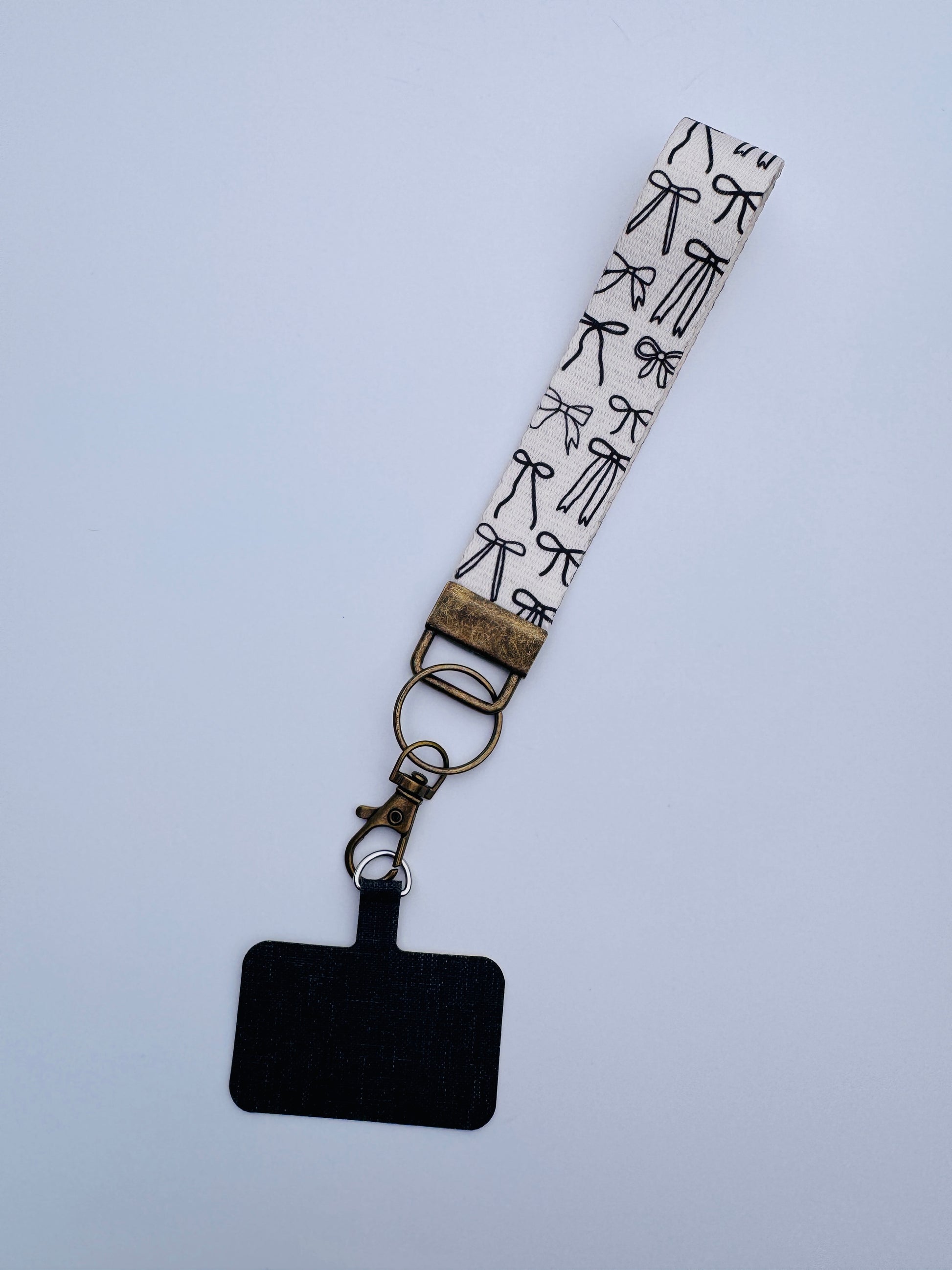 Canvas Wrist Phone Keychain Lanyard - Buttercup Lynne Boutique