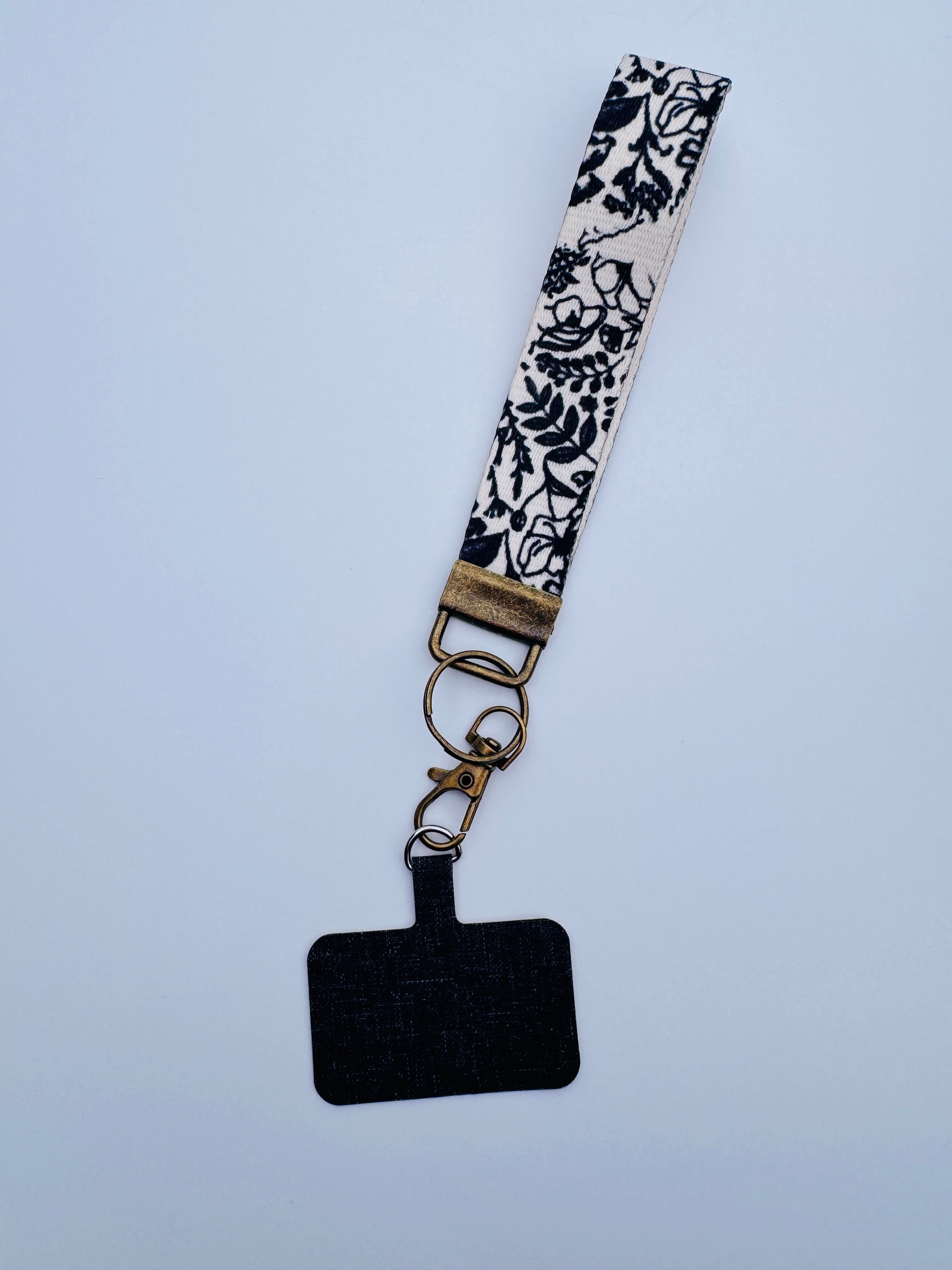 Canvas Wrist Phone Keychain Lanyard - Buttercup Lynne Boutique