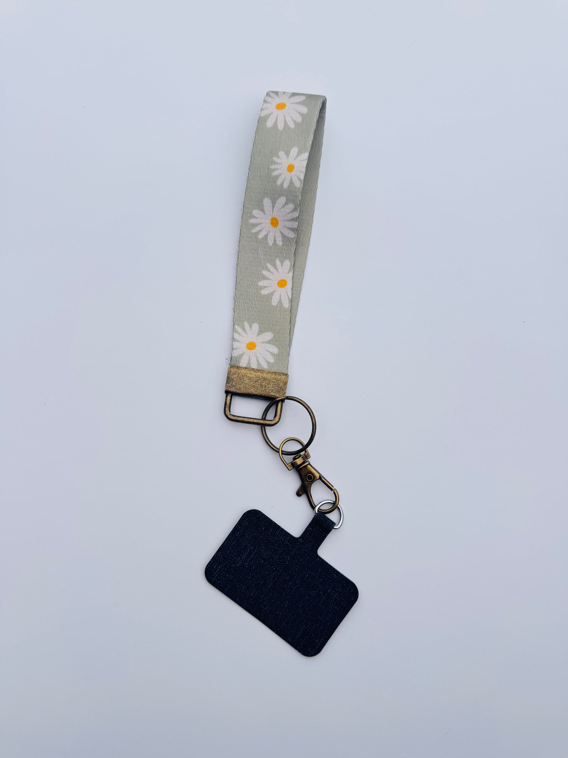 Canvas Wrist Phone Keychain Lanyard - Buttercup Lynne Boutique