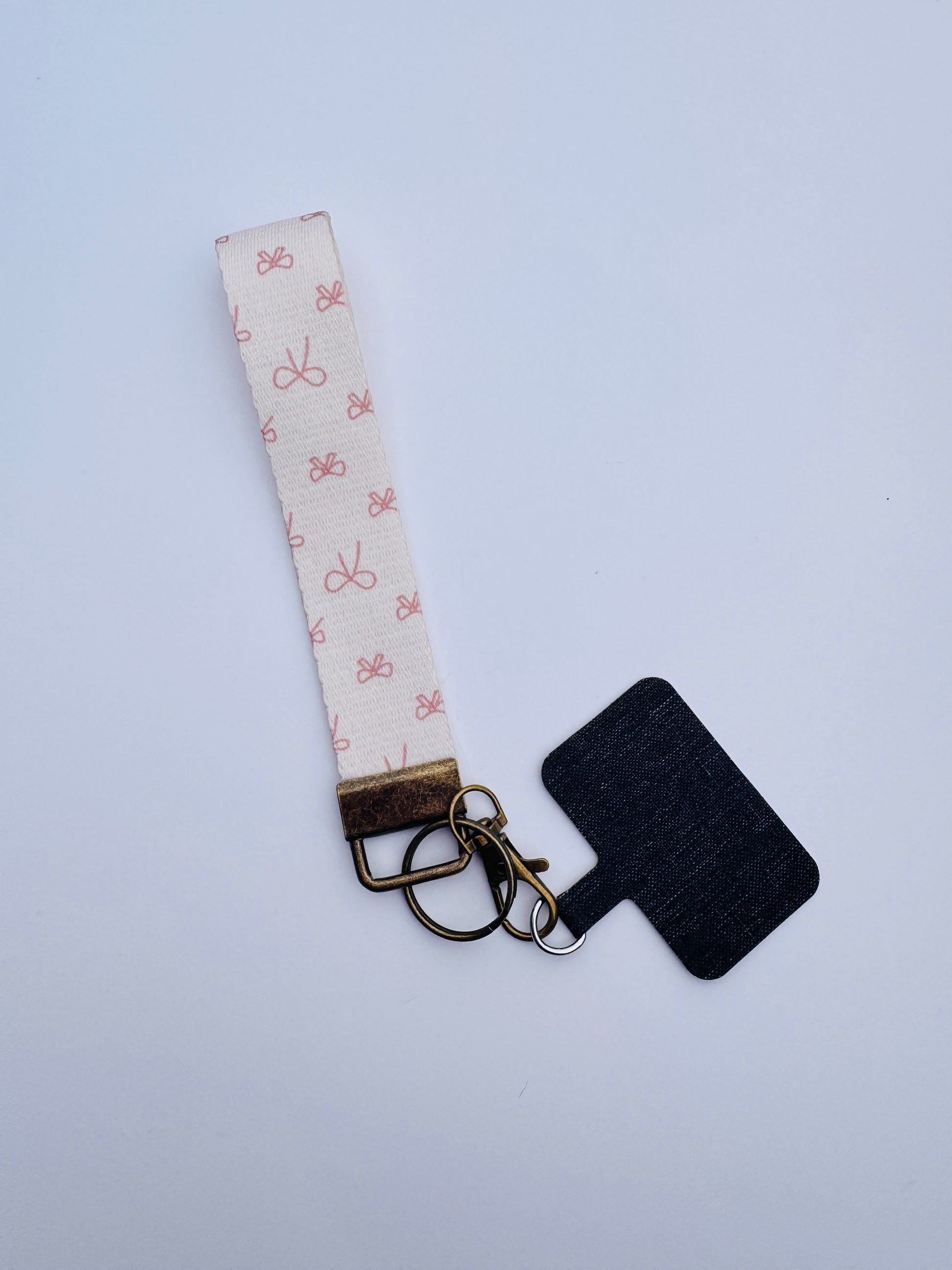 Canvas Wrist Phone Keychain Lanyard - Buttercup Lynne Boutique