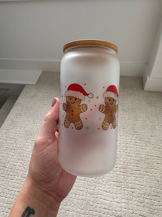 Gingerbread Cookies Glass Can - Buttercup Lynne Boutique