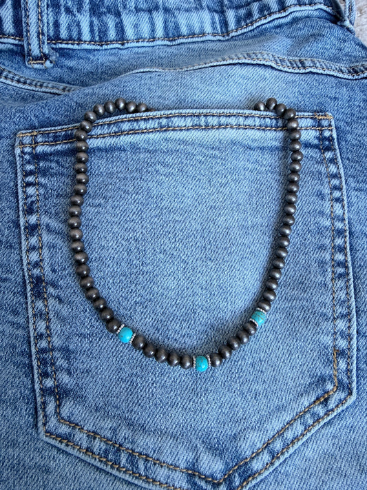 Cowgirl Chrome Single Strand Necklace