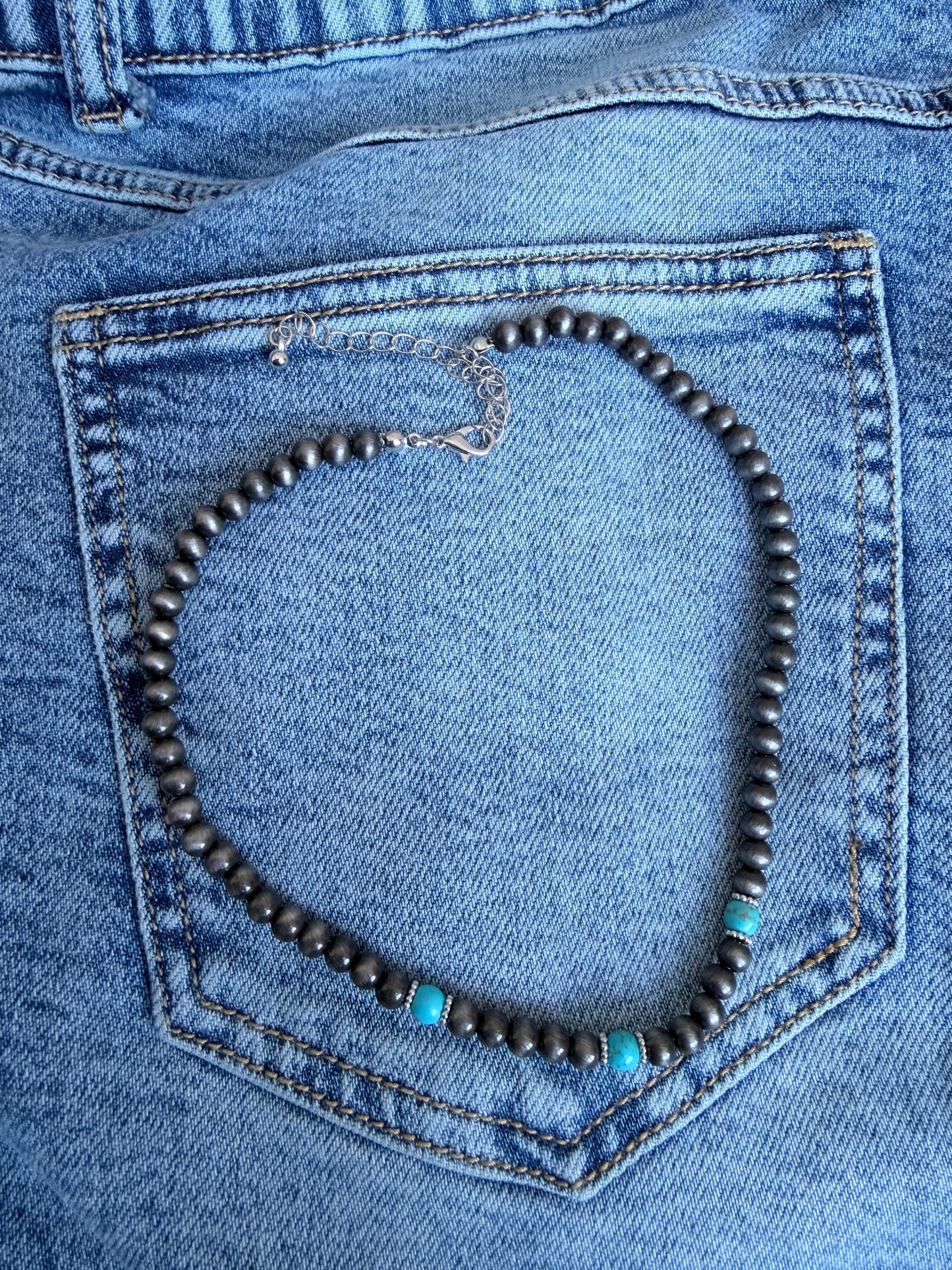 Cowgirl Chrome Single Strand Necklace