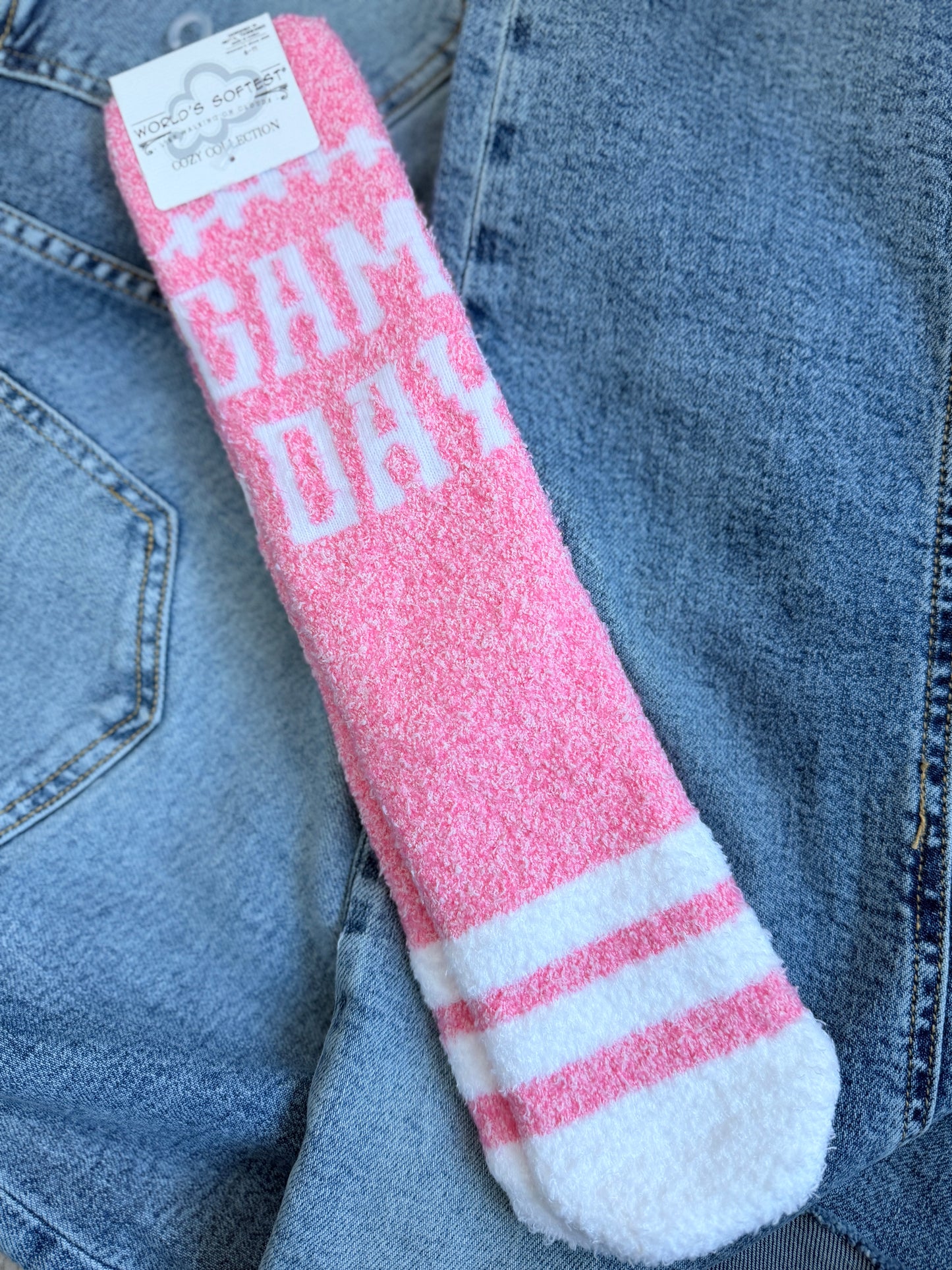 World’s Softest Cozy Crew Socks Game Day
