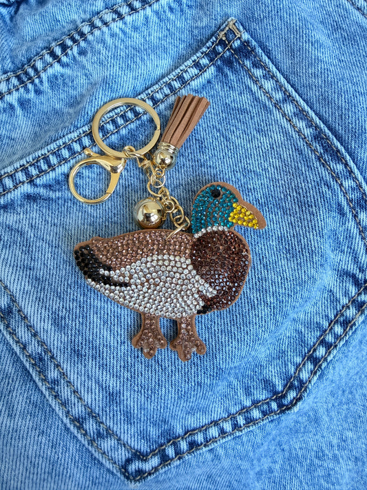 Sparkle Duck Keychain