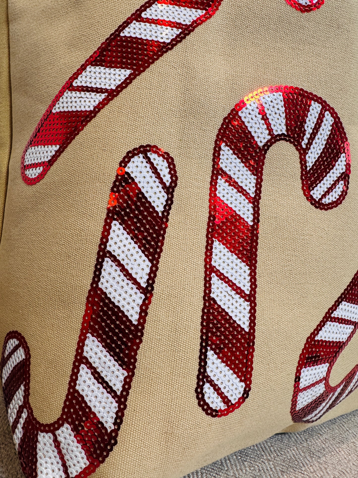 Candy Cane Sparkle Tote - Buttercup Lynne Boutique
