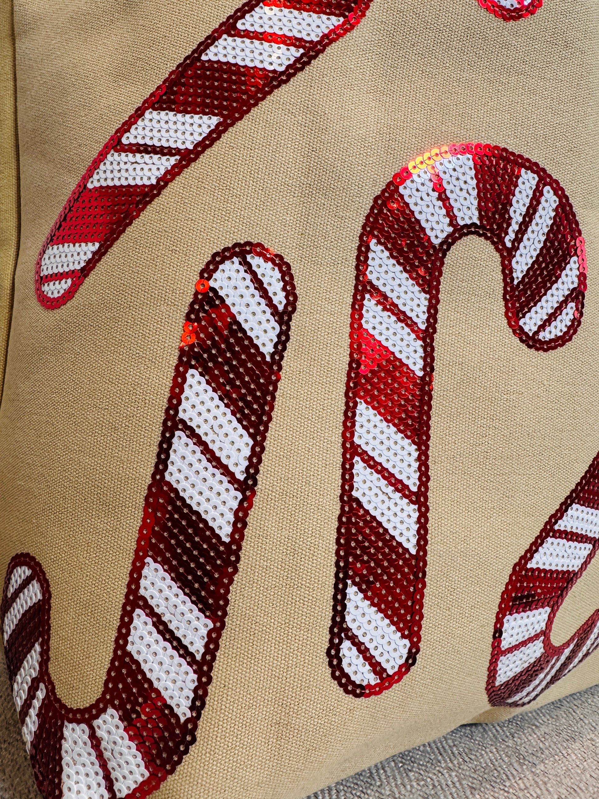 Candy Cane Sparkle Tote - Buttercup Lynne Boutique