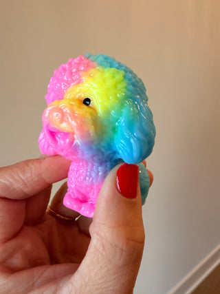 Sticky Rainbow Poodle Squishy The Toy Network