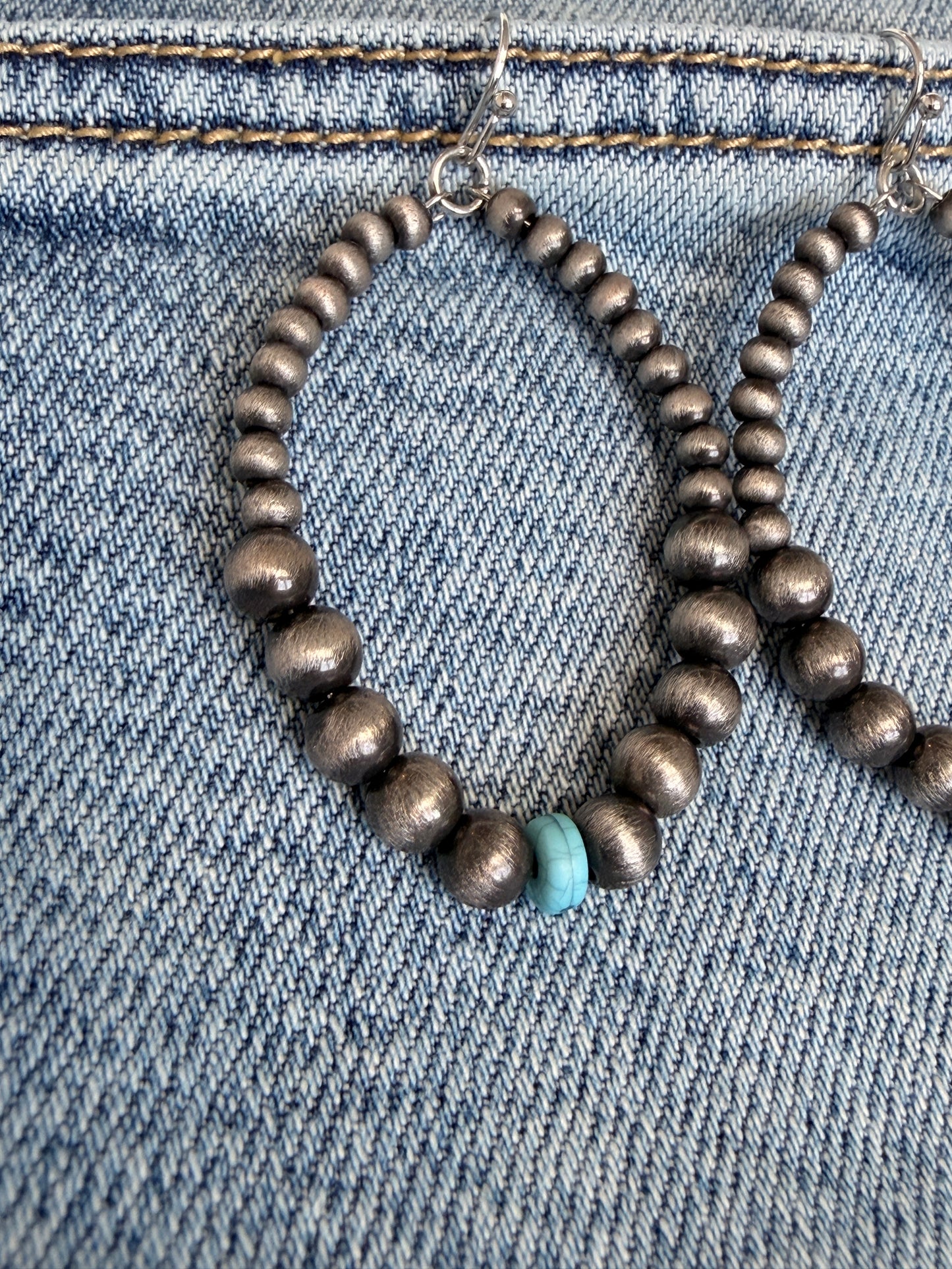 Cowgirl Chrome Teardrop Earrings – Cowgirl Chrome Accessory - Buttercup Lynne Boutique