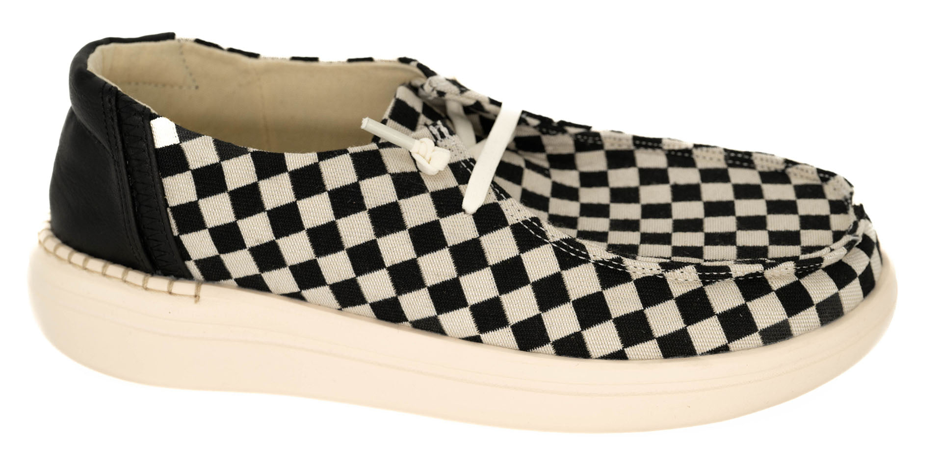Kayak 2 - Black and White Check - Buttercup Lynne Boutique