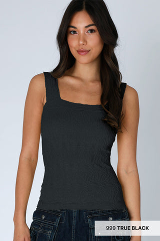 Lace Textured Square Neck Top – Nikibiki USA - Buttercup Lynne Boutique