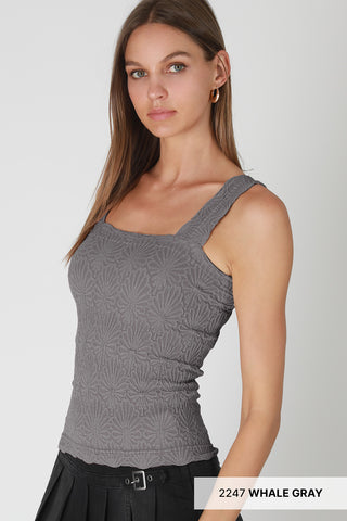 Lace Textured Square Neck Top – Nikibiki USA - Buttercup Lynne Boutique