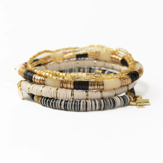 Grace Bracelet Stack of 5 - Buttercup Lynne Boutique