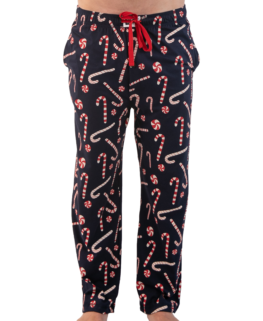 Candy Cane Men’s Pajama Pants – Sweet Comfort by Lazy One (Unisex Fit)