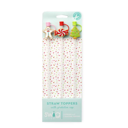 Straw Toppers By SWIG With Straws Included - Cookie Jar